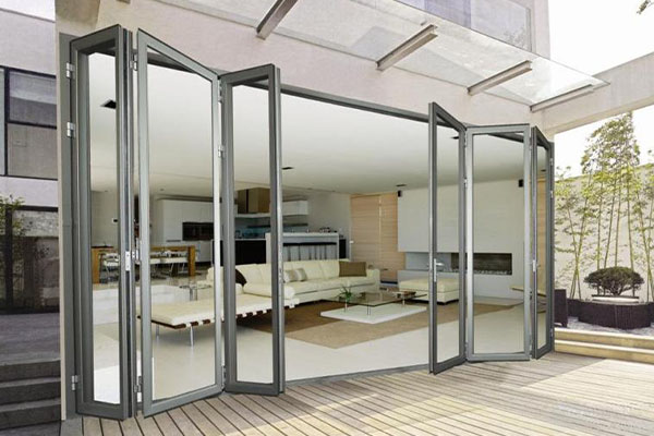 aluminum glass Folding Door